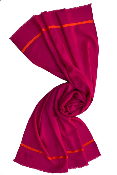 The Statement | Embroidered Fine Wool Silk Stole