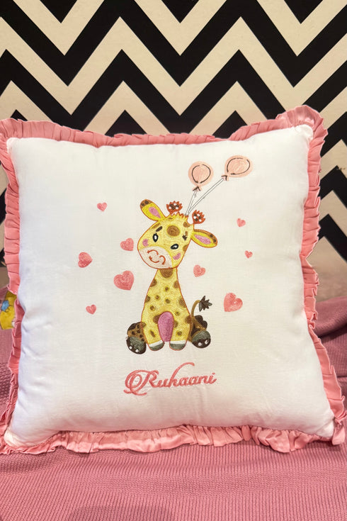Baby Beanstalk & The Balloons | Personalized Baby Blanket with Cushion