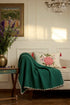 The Comfort Layer | Embroidered Cotton Knit Throw