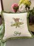 Baby Teddy & the Airplane Ride |Personalized Baby Blanket with Cushion
