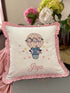 Baby Ele up in a Balloon | Personalized Baby Blanket and Cushion
