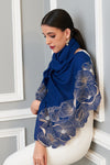Poppy Affair | Embroidered Wool Silk Stole