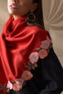 Garden Fringe | Embroidered Wool Silk Stole