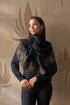Magnolia Bloom | Embroidered Wool Silk Stole
