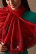 Magnolia Bloom | Embroidered Stole with Handmade Lumba Rakhi