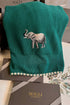 The Wise Elephant | Embroidered Cotton Knit Blanket