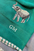 The Wise Elephant | Embroidered Cotton Knit Blanket