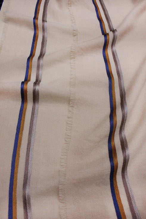 The Prudent | Embroidered Fine Wool Silk Stole