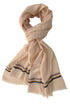 The Prudent | Embroidered Fine Wool Silk Stole