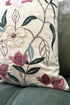 Bougainville Whisper | Embroidered Cushion Cover