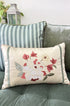 Bougainvillea Accent | Embroidered Cushion Cover