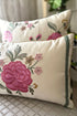 The Carnation Cadenza | Embroidered Cushion Cover