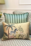 The Savannah Zebra | Embroidered Cushion Cover
