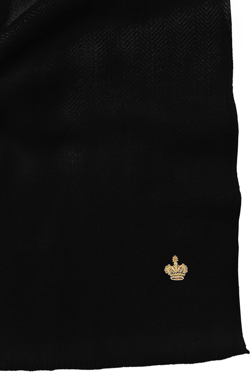 The Crown Herringbone Merino Personalized Scarf