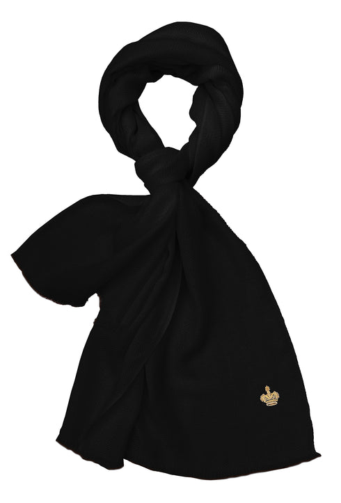 The Crown Herringbone Merino Personalized Scarf