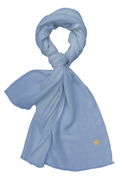 The Crown Herringbone Merino Personalized Scarf