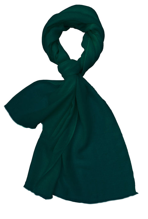 Herringbone Merino Scarf with Handmade Rakhi