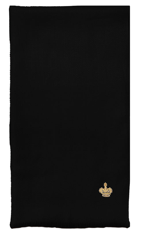 The Crown Herringbone Merino Personalized Scarf