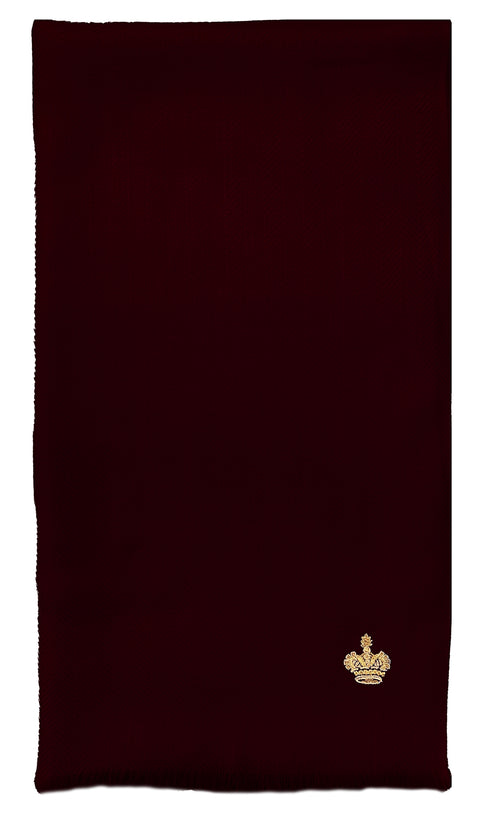 The Crown Herringbone Merino Personalized Scarf