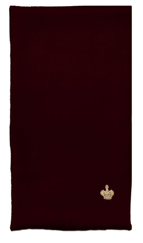 The Crown Herringbone Merino Personalized Scarf