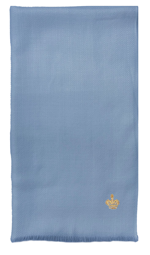 The Crown Herringbone Merino Personalized Scarf