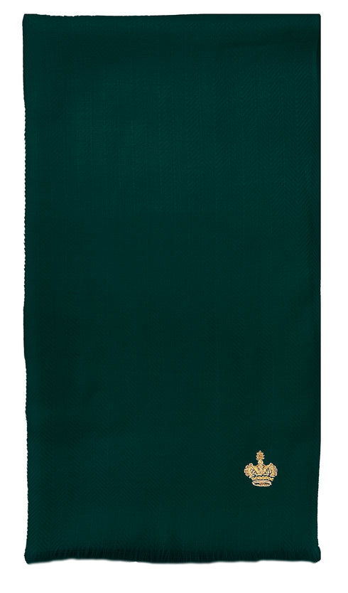 The Crown Herringbone Merino Personalized Scarf