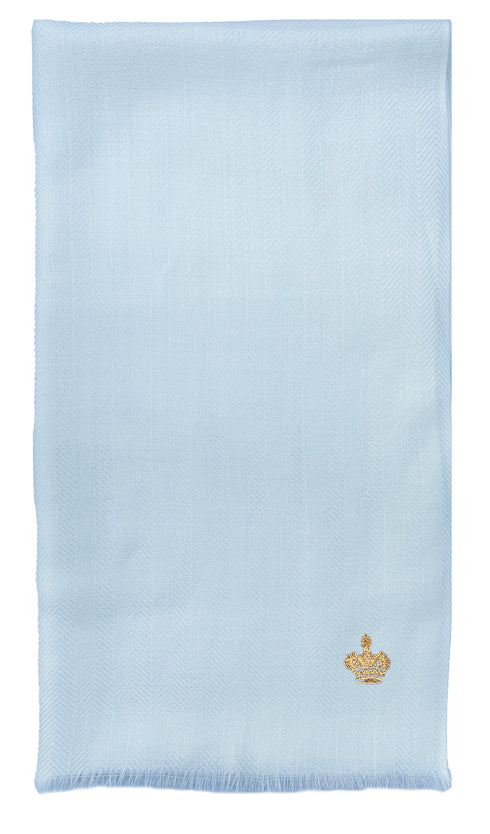 The Crown Herringbone Merino Personalized Scarf
