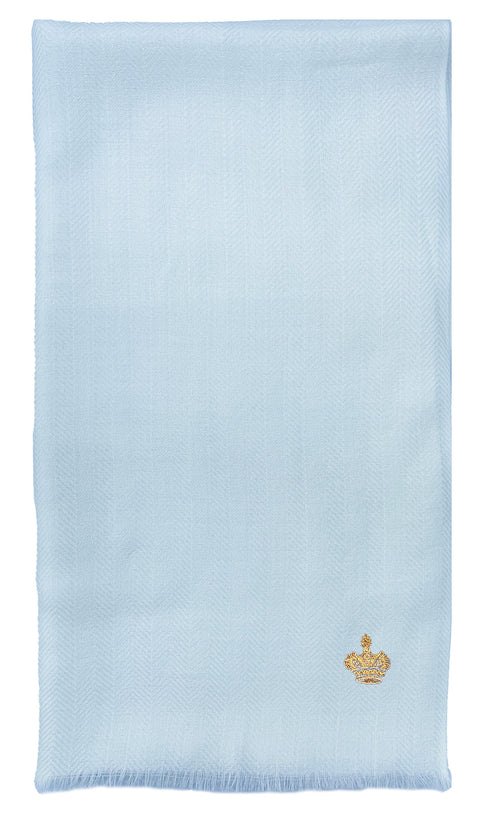 The Crown Herringbone Merino Personalized Scarf
