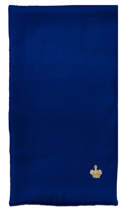 The Crown Herringbone Merino Personalized Scarf
