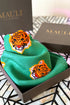 Roar Royale | Pure Silk Pocket Square with a Handmade Rakhi