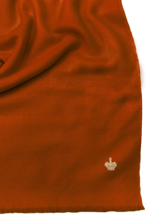 The Crown Diamond Weave Pure Cashmere Shawl