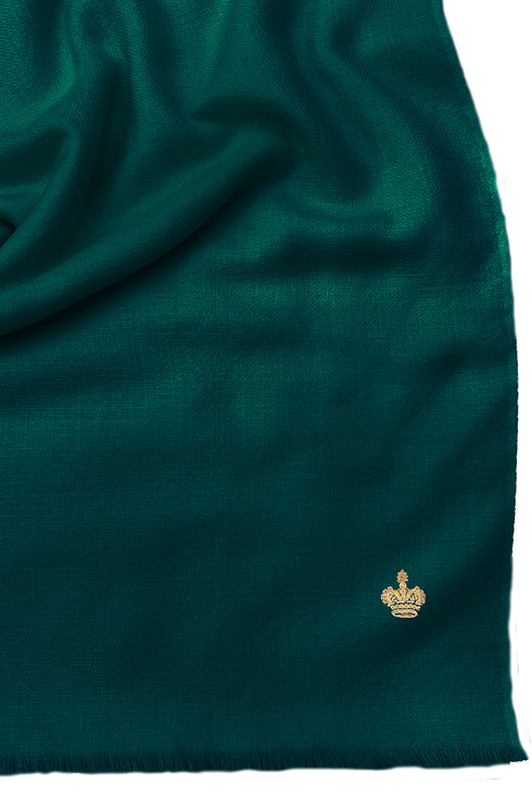 The Crown Diamond Weave Wool Silk Personalized Stole