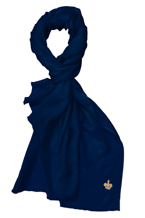 The Crown Diamond Weave Wool Silk Personalized Stole