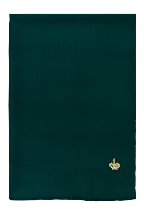 The Crown Diamond Weave Wool Silk Personalized Stole