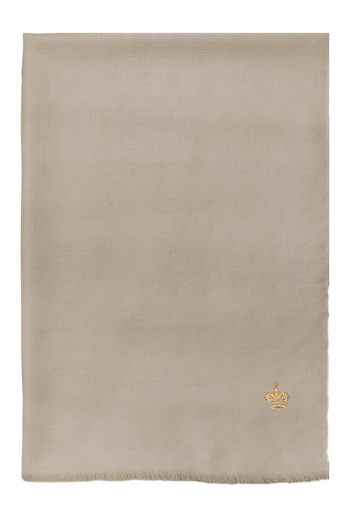 The Crown Diamond Weave Wool Silk Personalized Stole