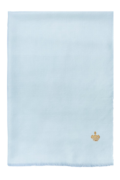 The Crown Diamond Weave Wool Silk Personalized Stole