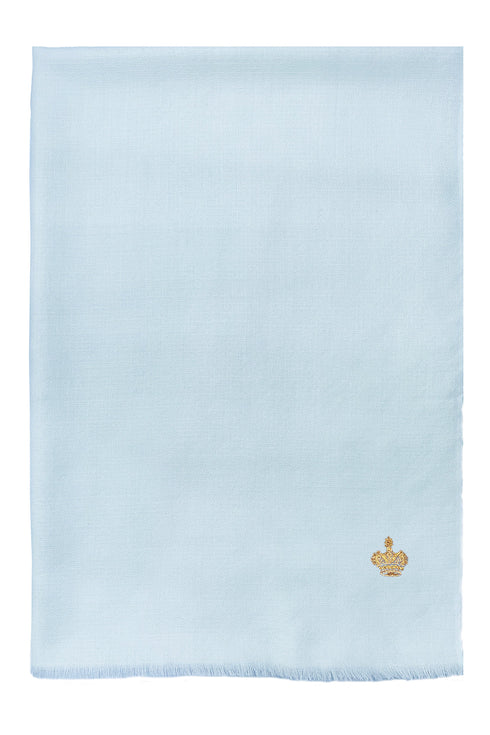 The Crown Diamond Weave Wool Silk Personalized Stole