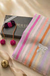 Bow Love | Embroidered Stole With Handmade Lumba Rakhi