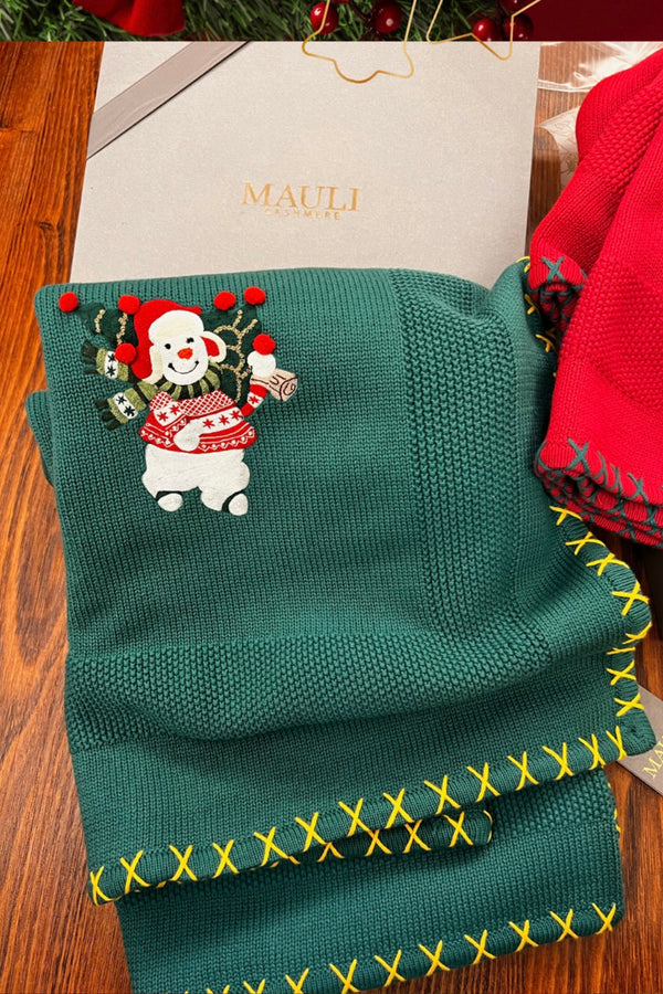 Baby Jingle Snowman | Personalized Baby Blanket