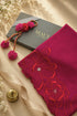Magnolia Bloom | Embroidered Stole with Handmade Lumba Rakhi
