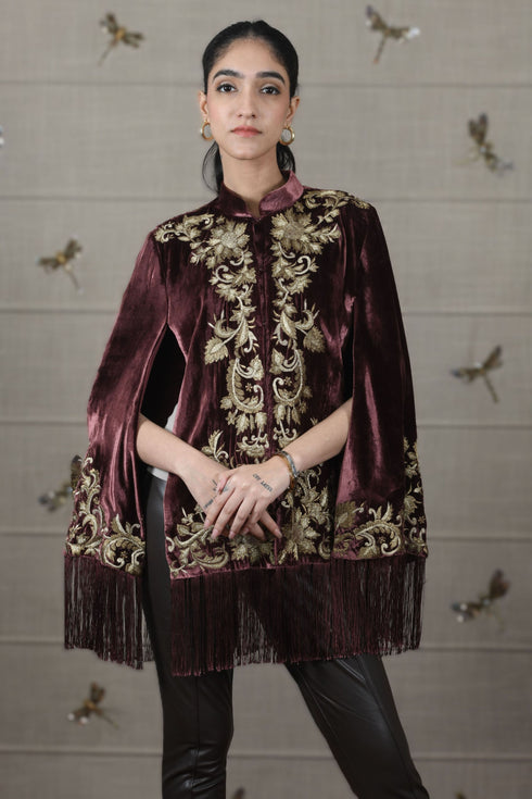 Zari Damask Cape