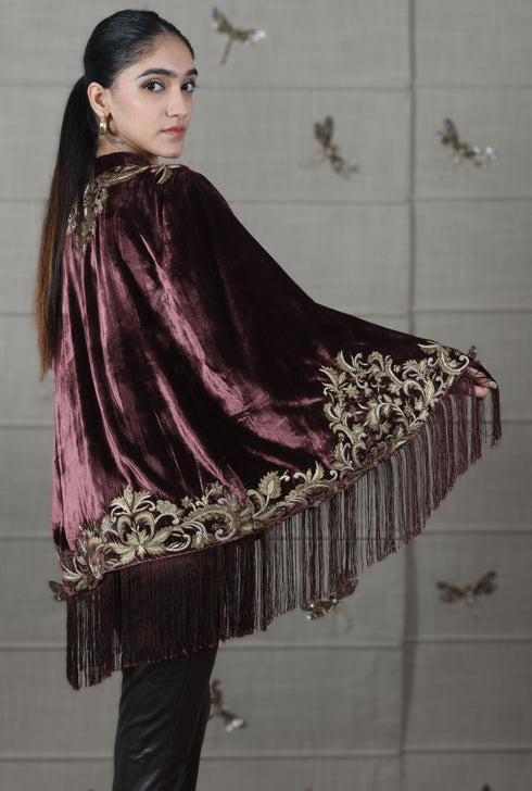 Zari Damask Cape