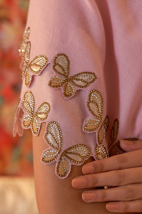 Shimmer Wings Wool Silk Stole