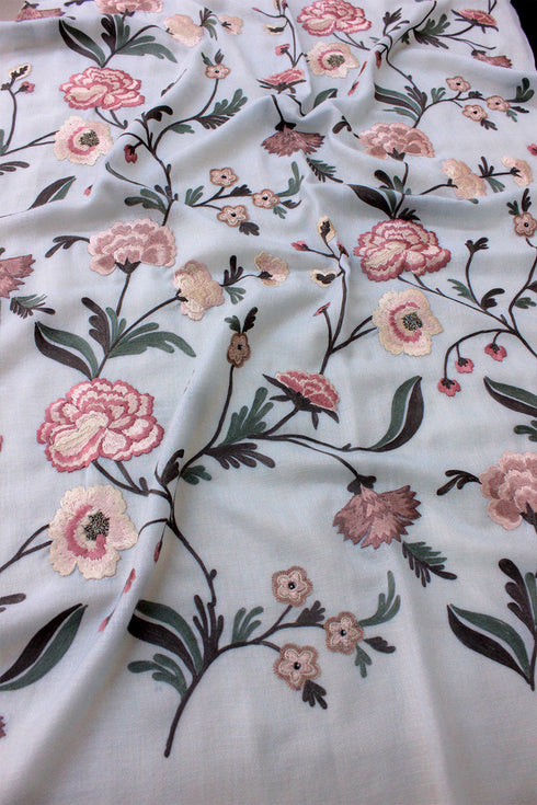 Peony Dream Pure Cashmere Stole