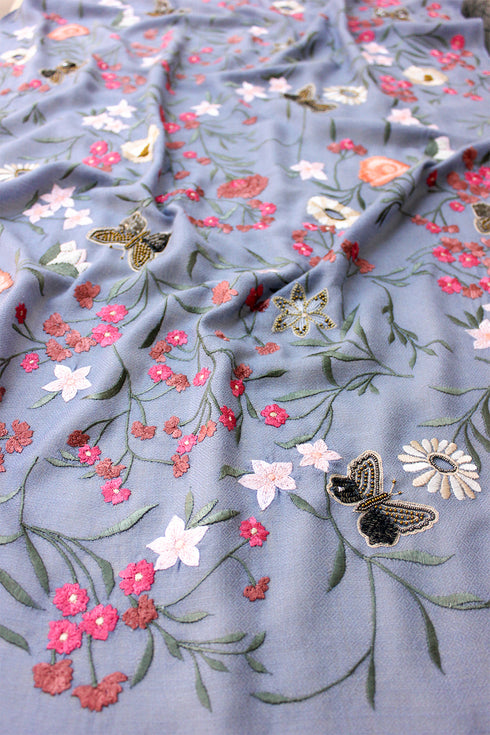 Tender Bloom Pure Cashmere Stole