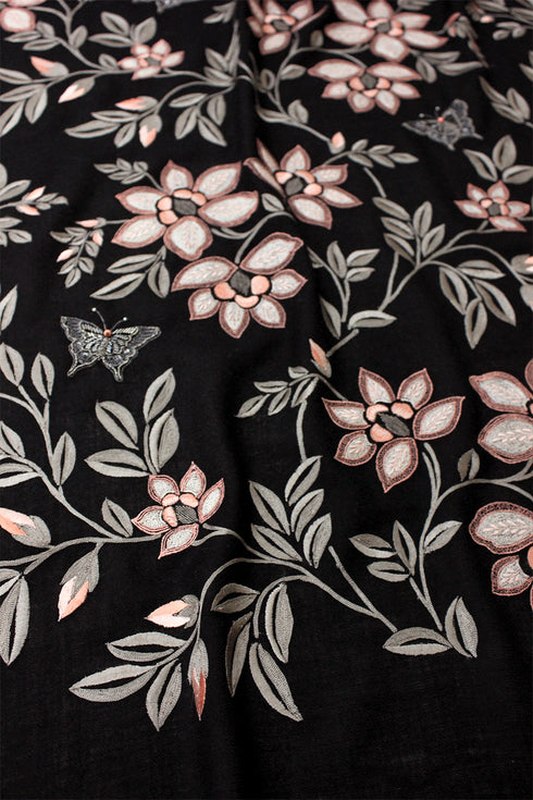 Bold Blooms Pure Cashmere Stole