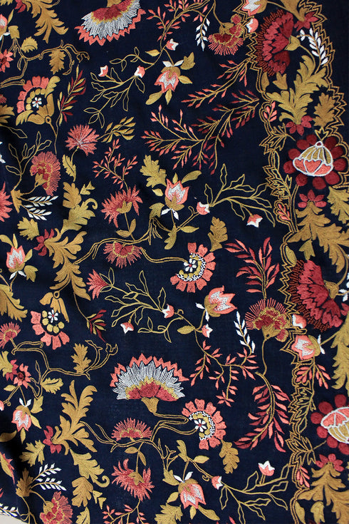 Floral Orchestra Pure Cashmere Shawl