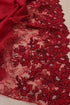Rose Filigree Wool Silk Stole