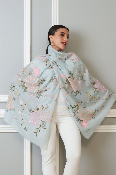 Eternal Blossom Cashmere Stole