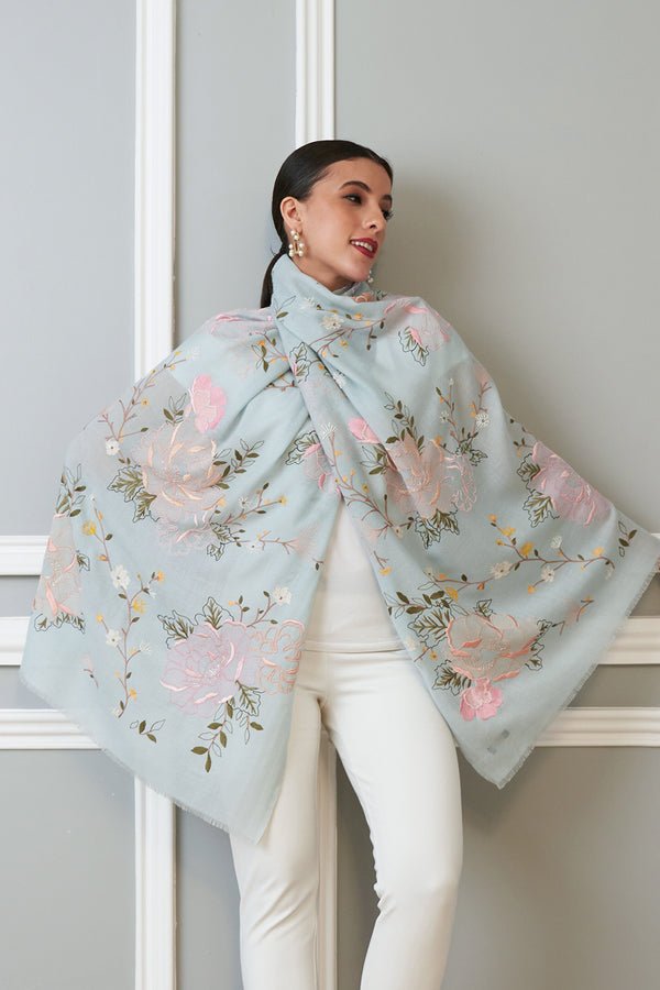 Eternal Blossom Cashmere Stole